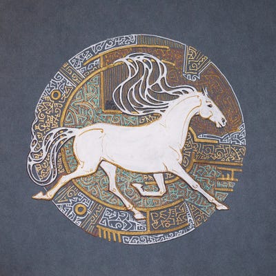 The White Wind by Fefa Koroleva framed canvas print