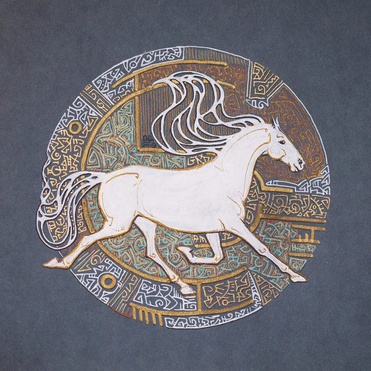 The White Wind by Fefa Koroleva wall art