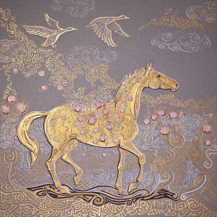 Golden Spring by Fefa Koroleva wall art