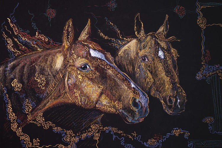 Two Golden Horses