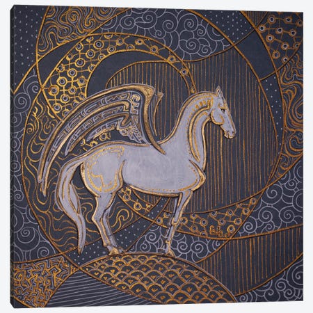 White Pegasus Canvas Print #FFK130} by Fefa Koroleva Canvas Print