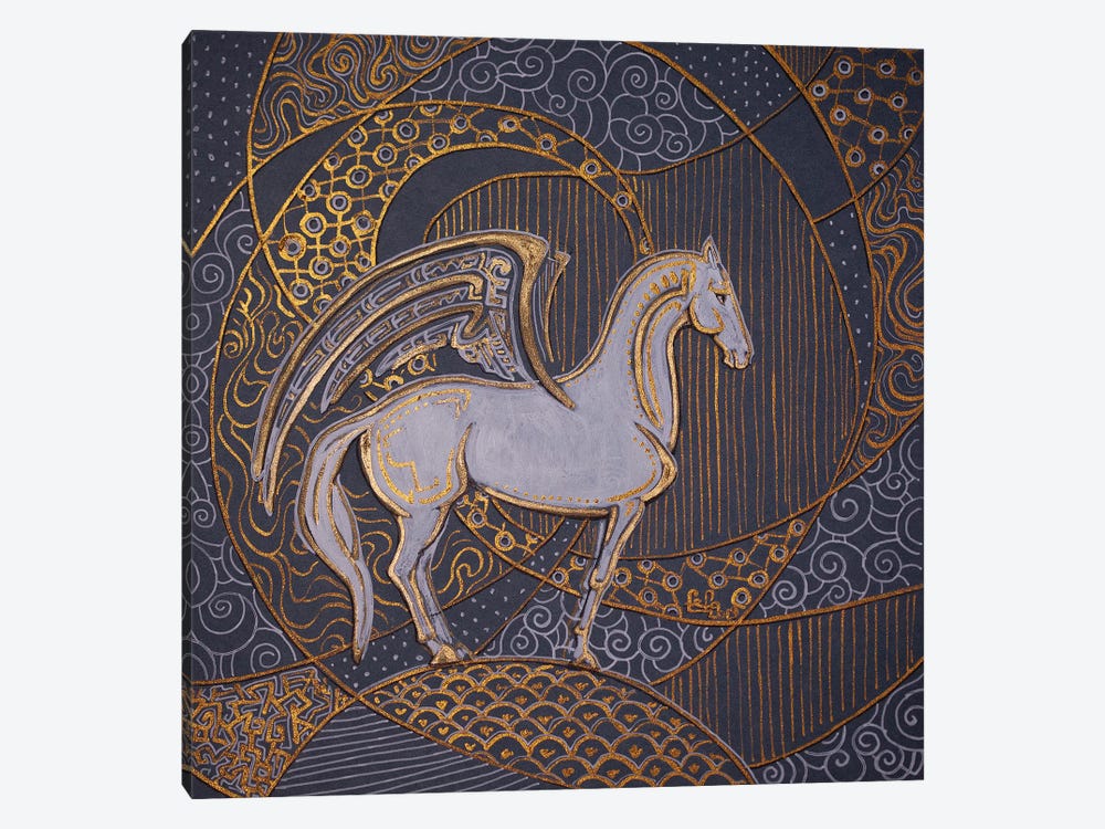 White Pegasus by Fefa Koroleva 1-piece Canvas Art Print