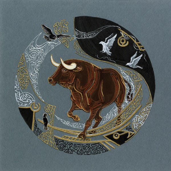 Bulls: Running Through The Time by Fefa Koroleva