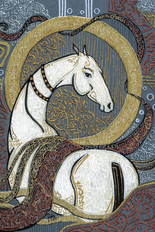 A Celestial White Horse