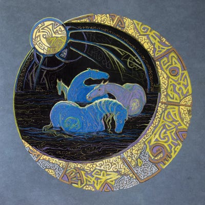 The Transferring by Fefa Koroleva framed canvas print