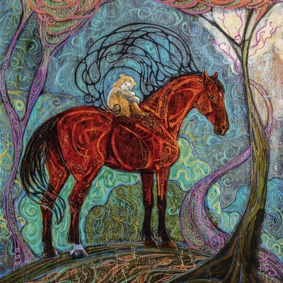 The Keeper by Fefa Koroleva framed canvas print