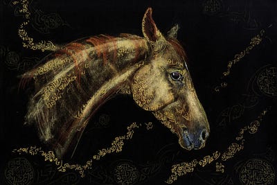 My Golden Oda by Fefa Koroleva framed canvas print