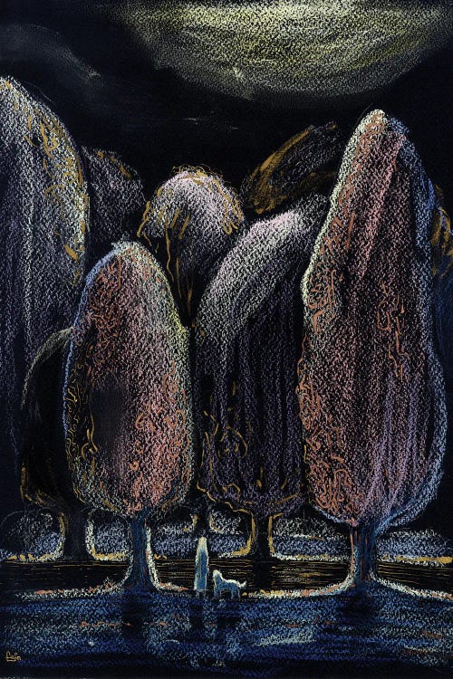 A Night Waiting by Fefa Koroleva wall art