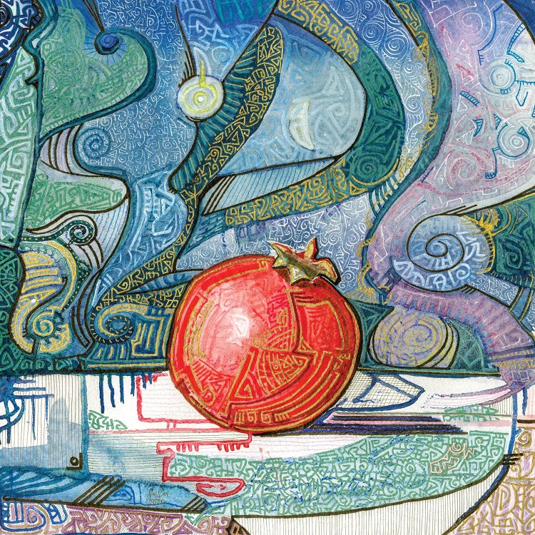 Mysterious Pomegranate by Fefa Koroleva wall art