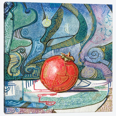 Mysterious Pomegranate Canvas Print #FFK79} by Fefa Koroleva Art Print