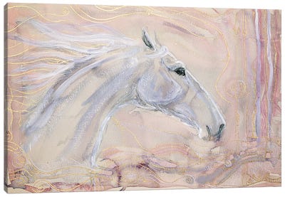 White Wind Canvas Art Print - Fefa Koroleva