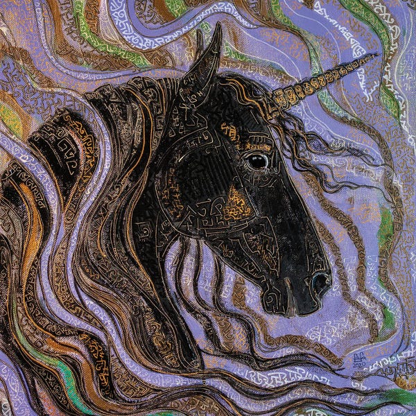 Unicorns: Black Unicorn by Fefa Koroleva