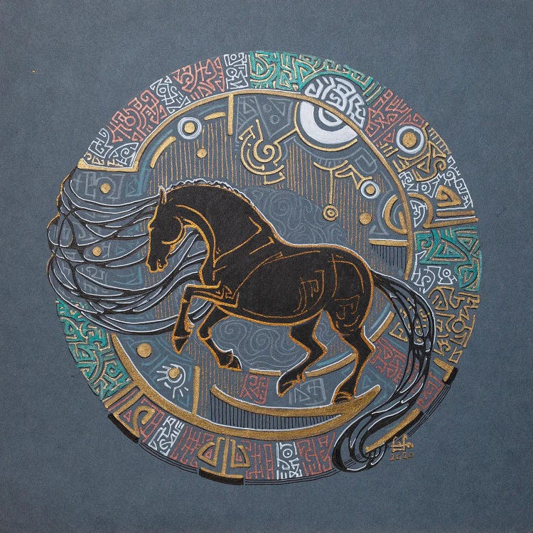 The Lord Of Time by Fefa Koroleva wall art