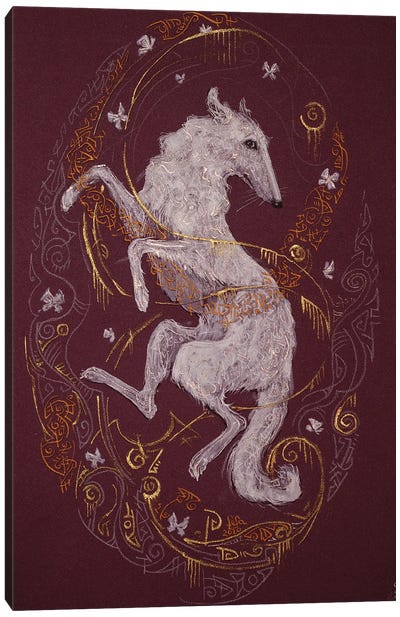 The Spirit Canvas Art Print - Greyhound Art