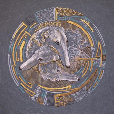 The Compass by Fefa Koroleva metal wall art