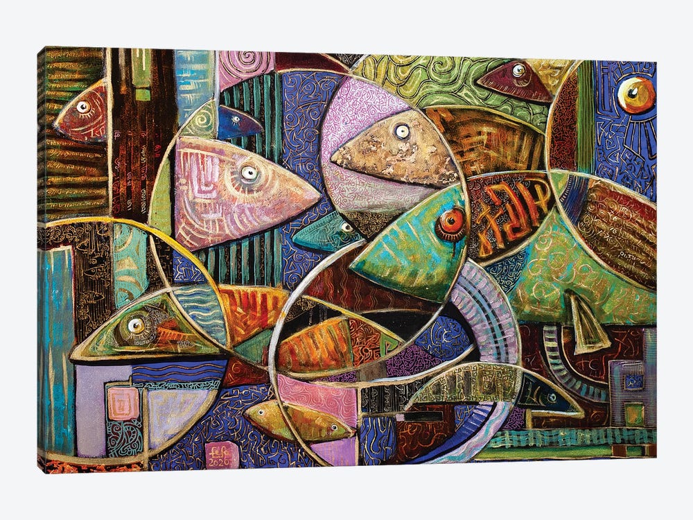 The Fishes by Fefa Koroleva 1-piece Art Print