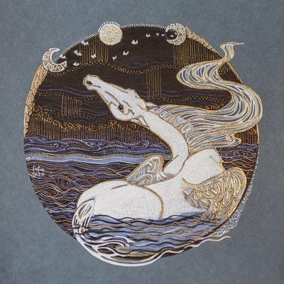 Freedom. Night Of The Third Moon by Fefa Koroleva framed canvas print