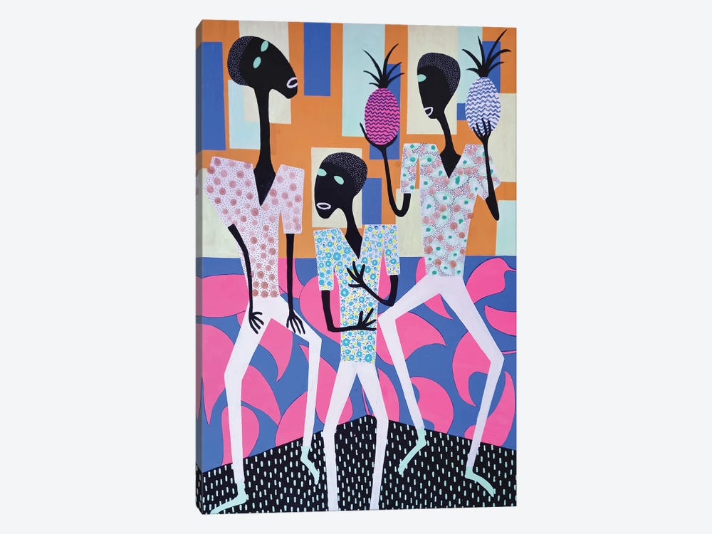 Pineapple Dance Party II by Frantisek Florian 1-piece Canvas Art Print