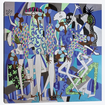 Abstract Dancing Figures IV Canvas Print #FFL115} by Frantisek Florian Canvas Print
