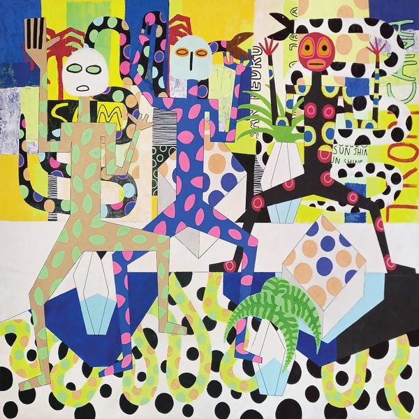 Frantisek Florian: Cheerful Abstract Figures III by Frantisek Florian