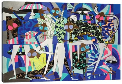 Tropical Celebration in Sunglasses II Canvas Art Print - Frantisek Florian
