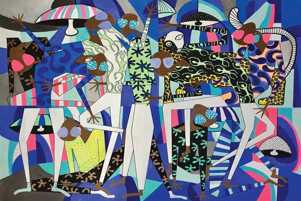 Entanglements: Tropical Celebration in Sunglasses II by Frantisek Florian