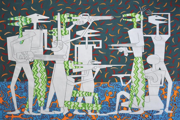 Frantisek Florian: Abstract Reptiles IV by Frantisek Florian