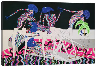 Zig-Zag Dance Floor Canvas Art Print - Funky Art Finds
