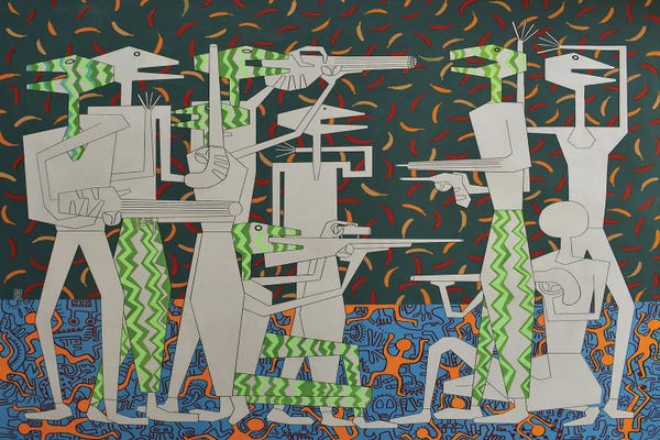 Frantisek Florian: Abstract Reptiles V by Frantisek Florian