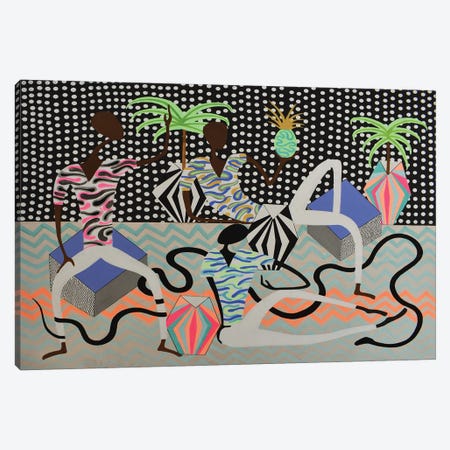 Figures With Snakes Canvas Print #FFL186} by Frantisek Florian Canvas Artwork