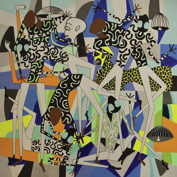 Frantisek Florian: Joyous Dancing Figures Xii by Frantisek Florian