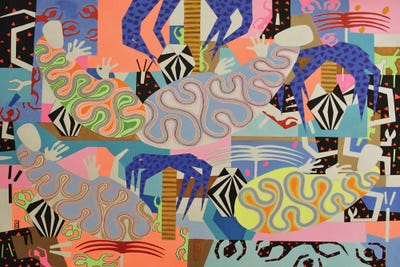 Abstract Sleepers XI by Frantisek Florian canvas print