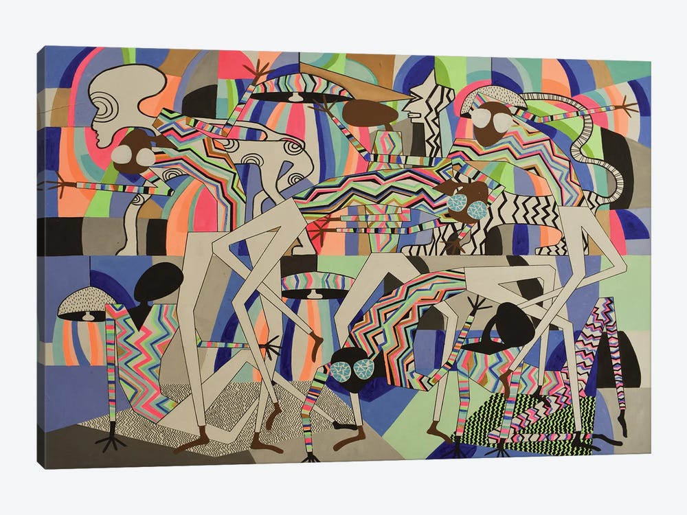 Social Dance Flook VII by Frantisek Florian 1-piece Canvas Print