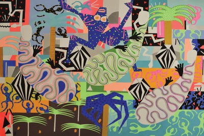 Abstract Sleepers XIII by Frantisek Florian framed canvas print