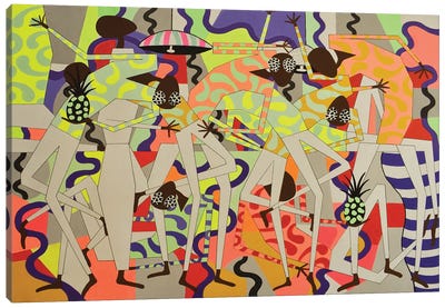 Tropical Dance Party IX Canvas Art Print - Frantisek Florian