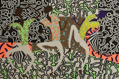 Harring Inspired Dance Party VII by Frantisek Florian canvas print