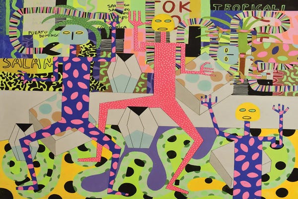 Frantisek Florian: Funky Dancing Figures II by Frantisek Florian