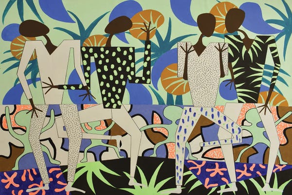 Frantisek Florian: Joyous Dancing Figures IV by Frantisek Florian