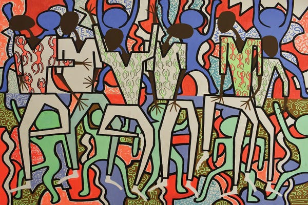 Frantisek Florian: Joyous Dancing Figures II by Frantisek Florian