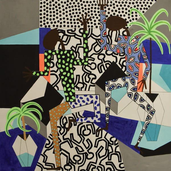 Frantisek Florian: Haring Inspired Dance Party III by Frantisek Florian