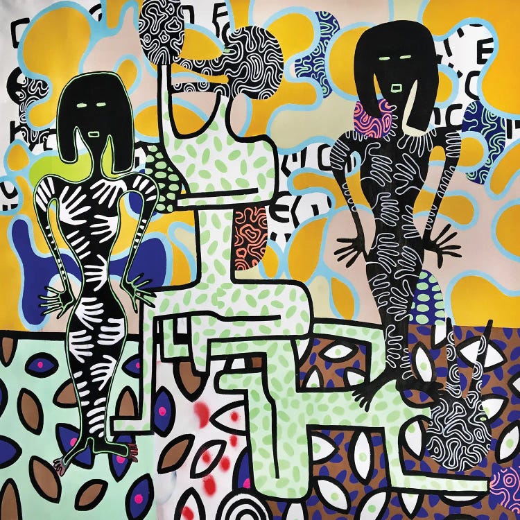 Abstract Party Women I