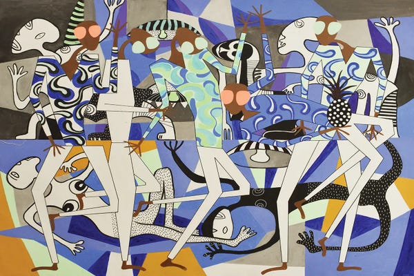 Frantisek Florian: Tropical Celebration In Sunglasses I by Frantisek Florian