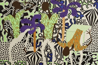 Haring Inspired Dance Party VI by Frantisek Florian canvas print