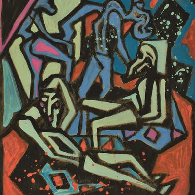 Paper V by Frantisek Florian framed canvas print