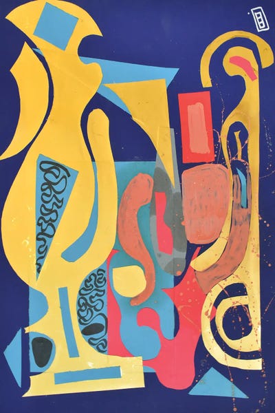 Paper IX by Frantisek Florian framed canvas print