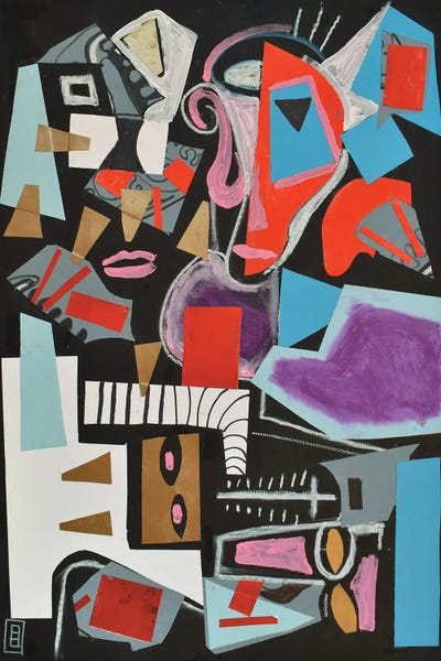 Paper X by Frantisek Florian framed canvas print