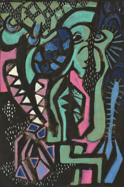 Paper XV by Frantisek Florian framed canvas print