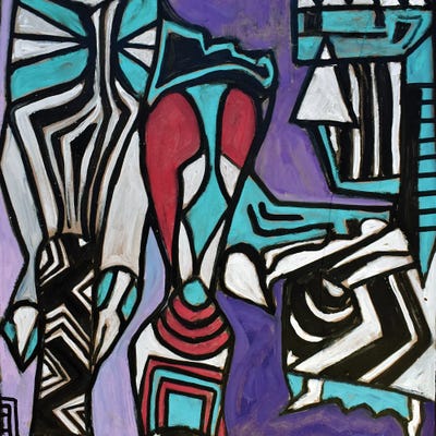 Paper XLV by Frantisek Florian framed canvas print