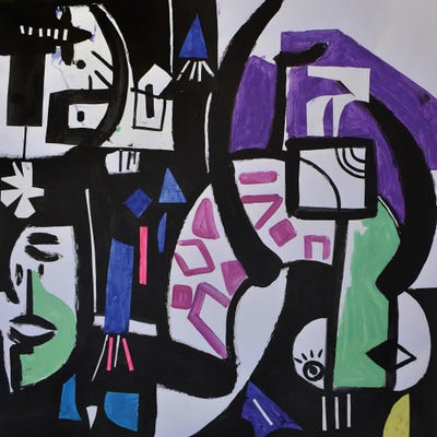 Paper LXVII by Frantisek Florian framed canvas print