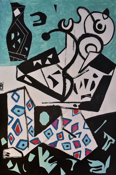 Paper LXXVI by Frantisek Florian framed canvas print